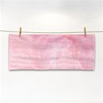 Pink blurry pastel watercolour ombre Hand Towel Front