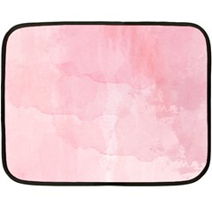 Pink Blurry Pastel Watercolour Ombre Double Sided Fleece Blanket (mini) 