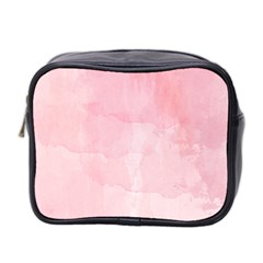 Pink Blurry Pastel Watercolour Ombre Mini Toiletries Bag (two Sides) by Lullaby