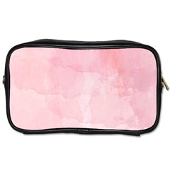 Pink Blurry Pastel Watercolour Ombre Toiletries Bag (two Sides) by Lullaby