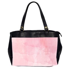 Pink Blurry Pastel Watercolour Ombre Oversize Office Handbag (2 Sides) by Lullaby