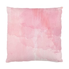 Pink Blurry Pastel Watercolour Ombre Standard Cushion Case (two Sides) by Lullaby