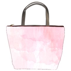 Pink Blurry Pastel Watercolour Ombre Bucket Bag by Lullaby