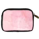 Pink blurry pastel watercolour ombre Digital Camera Leather Case Back