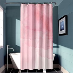 Pink Blurry Pastel Watercolour Ombre Shower Curtain 36  X 72  (stall)  by Lullaby