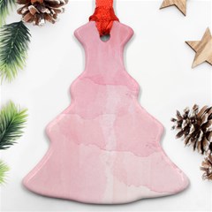 Pink Blurry Pastel Watercolour Ombre Christmas Tree Ornament (two Sides)