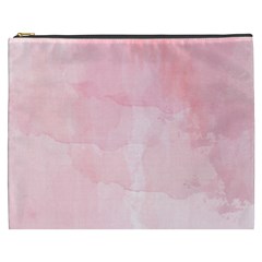 Pink Blurry Pastel Watercolour Ombre Cosmetic Bag (xxxl) by Lullaby