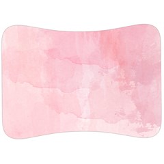 Pink Blurry Pastel Watercolour Ombre Velour Seat Head Rest Cushion by Lullaby