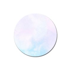 Pink Blue Blurry Pastel Watercolour Ombre Magnet 3  (round) by Lullaby