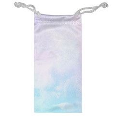 Pink Blue Blurry Pastel Watercolour Ombre Jewelry Bag by Lullaby