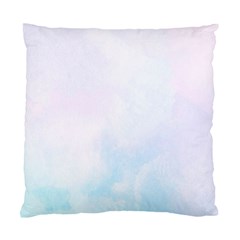 Pink Blue Blurry Pastel Watercolour Ombre Standard Cushion Case (two Sides) by Lullaby