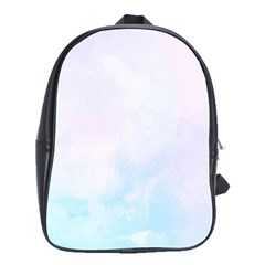 Pink Blue Blurry Pastel Watercolour Ombre School Bag (large) by Lullaby