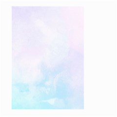 Pink Blue Blurry Pastel Watercolour Ombre Large Garden Flag (two Sides) by Lullaby