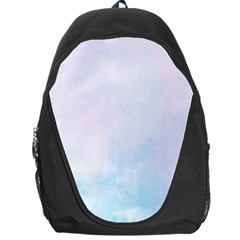 Pink Blue Blurry Pastel Watercolour Ombre Backpack Bag by Lullaby