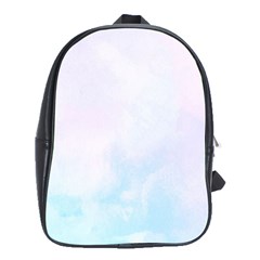 Pink Blue Blurry Pastel Watercolour Ombre School Bag (xl) by Lullaby