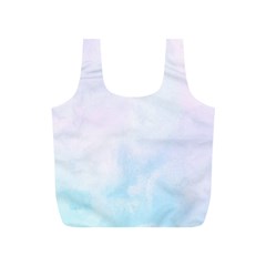 Pink Blue Blurry Pastel Watercolour Ombre Full Print Recycle Bag (s) by Lullaby