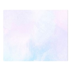 Pink Blue Blurry Pastel Watercolour Ombre Double Sided Flano Blanket (large)  by Lullaby