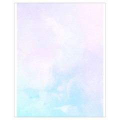 Pink Blue Blurry Pastel Watercolour Ombre Drawstring Bag (small) by Lullaby