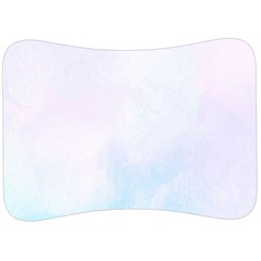 Pink Blue Blurry Pastel Watercolour Ombre Velour Seat Head Rest Cushion by Lullaby