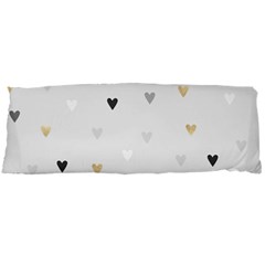 Grey Hearts Print Romantic Body Pillow Case Dakimakura (two Sides) by Lullaby