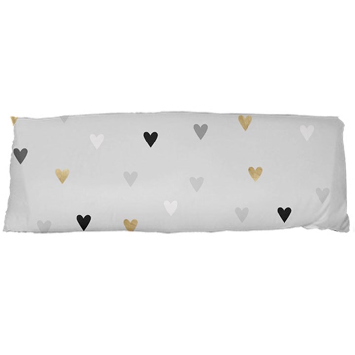 grey hearts print romantic Body Pillow Case Dakimakura (Two Sides)