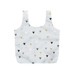 grey hearts print romantic Full Print Recycle Bag (S) Front