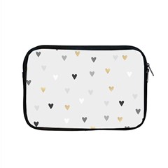 Grey Hearts Print Romantic Apple Macbook Pro 15  Zipper Case by Lullaby