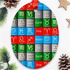 Astrology Signs Ornament (oval) by ArtworkByPatrick