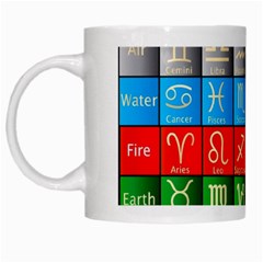 Astrology Signs White Mugs by ArtworkByPatrick