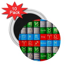 Astrology Signs 2 25  Magnets (10 Pack)  by ArtworkByPatrick