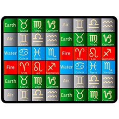 Astrology Signs Fleece Blanket (large)  by ArtworkByPatrick