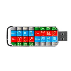 Astrology Signs Portable Usb Flash (two Sides) by ArtworkByPatrick