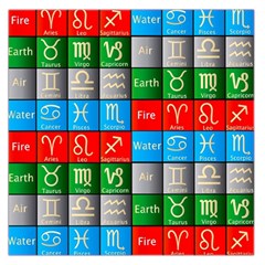 Astrology Signs Large Satin Scarf (square) by ArtworkByPatrick