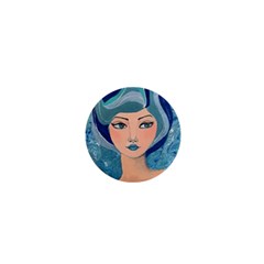 Blue Girl 1  Mini Magnets by CKArtCreations