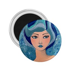 Blue Girl 2 25  Magnets by CKArtCreations