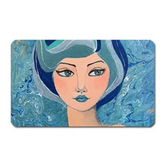 Blue Girl Magnet (rectangular) by CKArtCreations