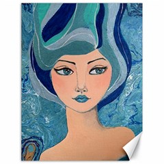 Blue Girl Canvas 18  X 24  by CKArtCreations