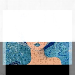 Blue Girl Rectangular Jigsaw Puzzl by CKArtCreations