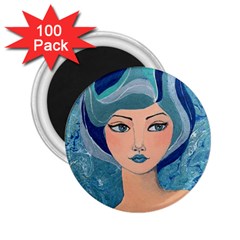 Blue Girl 2 25  Magnets (100 Pack)  by CKArtCreations