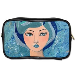 Blue Girl Toiletries Bag (two Sides) by CKArtCreations