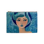 Blue Girl Cosmetic Bag (Medium) Front