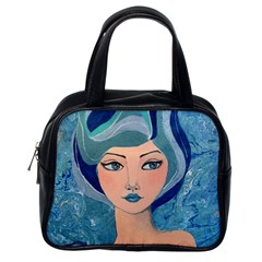 Blue Girl Classic Handbag (one Side) by CKArtCreations