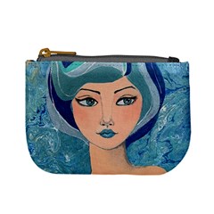 Blue Girl Mini Coin Purse by CKArtCreations