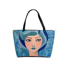 Blue Girl Classic Shoulder Handbag by CKArtCreations