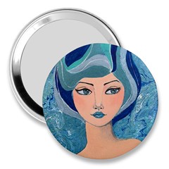 Blue Girl 3  Handbag Mirrors by CKArtCreations