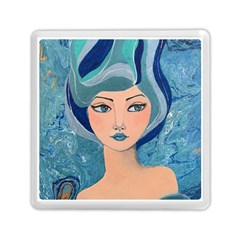 Blue Girl Memory Card Reader (square) by CKArtCreations