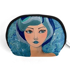 Blue Girl Accessory Pouch (medium) by CKArtCreations