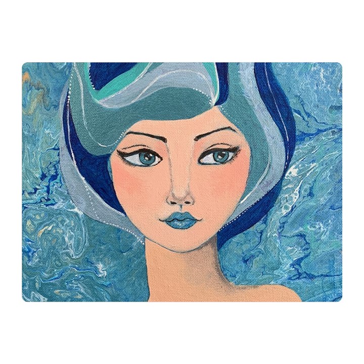 Blue Girl Double Sided Flano Blanket (Mini) 