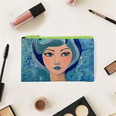 Blue Girl Cosmetic Bag (xs) by CKArtCreations