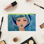 Blue Girl Cosmetic Bag (XS) Back